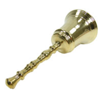 Handglocke Messing - Art-Deco Gold - 15cm – Bild 3