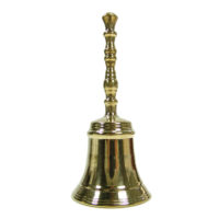 Handglocke Messing - Art-Deco Gold - 15cm