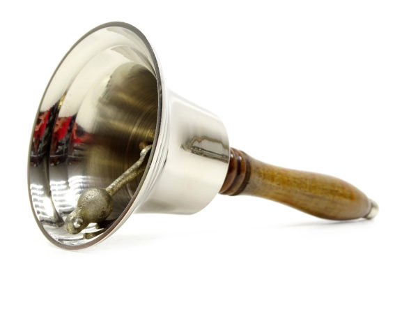 Handglocke Messing - Silber - 21cm – Bild 3