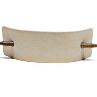 Vickys World Leder Haarspange - OX Stripe Nature