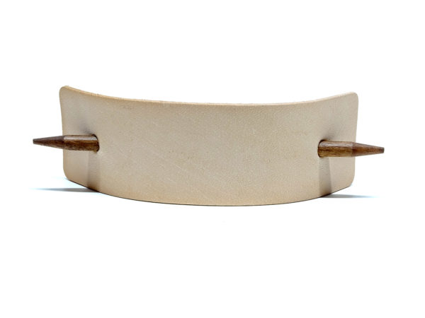 Vickys World Leder Haarspange - OX Stripe Nature
