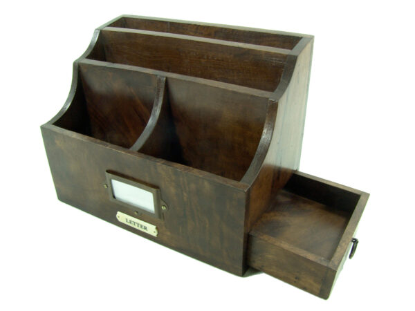 LETTER BOX XXL - Rustikaler Mini-Sekretär im Kolonial-Stil – Bild 4