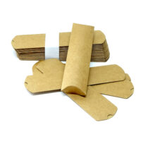 Kissenschachtel - Pillow-Box - Kraftpapier Natur - 17,8 x 5,1 x 1,9 cm