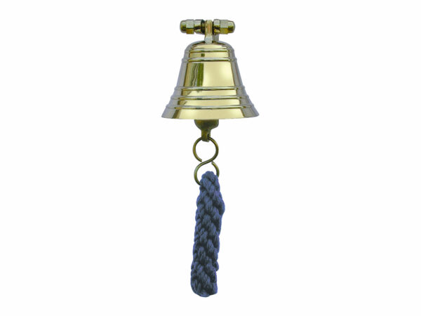 Wandglocke Messing – Antik Look - Blau