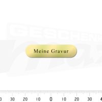 Messingschild 40x10mm - Gravur - Selbstklebend – Bild 3