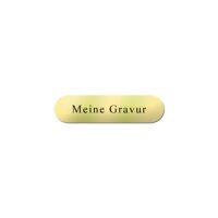 Messingschild 40x10mm - Gravur - Selbstklebend