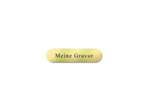 Messingschild 40x10mm - Gravur - Selbstklebend