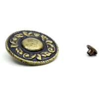 Blumenkranz - Niete - Zierniete - Metall - Altgold