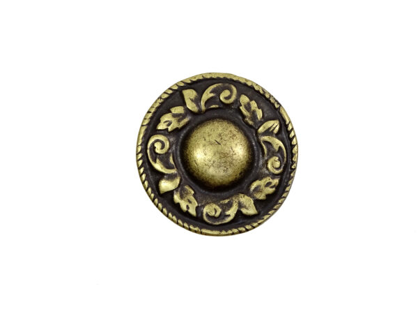 Blumenkranz - Niete - Zierniete - Metall - Altgold – Bild 3