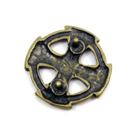 Keltenkreuz - Niete - Zierniete - Metall - Altgold – Bild 2