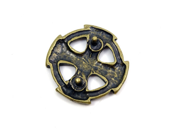 Keltenkreuz - Niete - Zierniete - Metall - Altgold – Bild 2