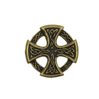 Keltenkreuz - Niete - Zierniete - Metall - Altgold – Bild 3