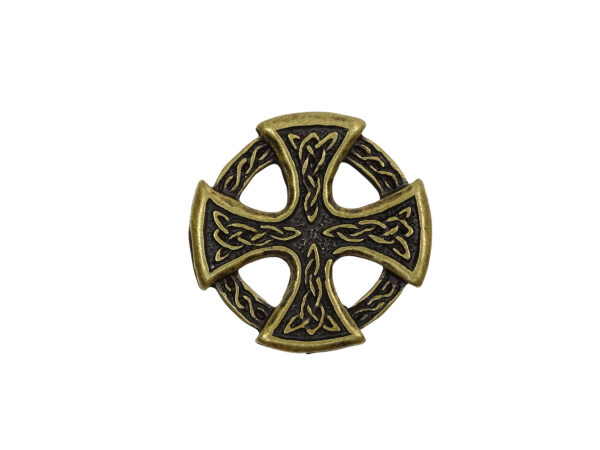 Keltenkreuz - Niete - Zierniete - Metall - Altgold – Bild 3