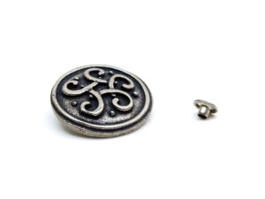 Keltischer Knoten - Niete - Zierniete - Metall - Altsilber