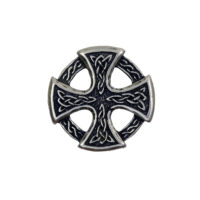 Keltenkreuz - Niete - Zierniete - Metall - Altsilber – Bild 3