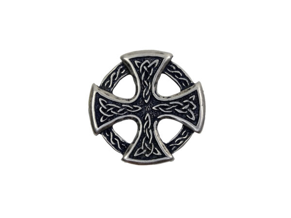 Keltenkreuz - Niete - Zierniete - Metall - Altsilber – Bild 3