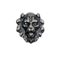 Löwenkopf - Niete - Zierniete - Metall - Altsilber – Bild 3