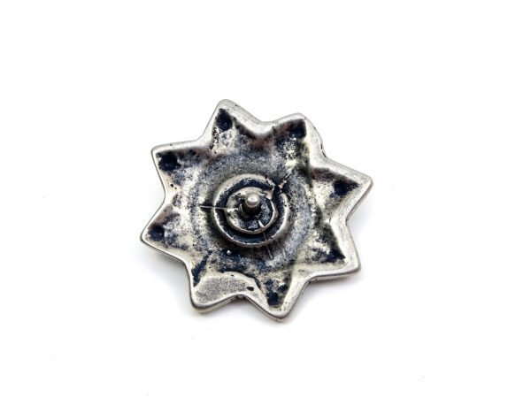 Stern Sirius - Niete - Zierniete - Metall - Altsilber – Bild 2