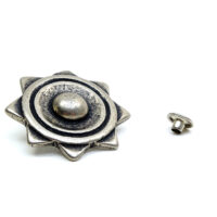 Stern Sirius - Niete - Zierniete - Metall - Altsilber