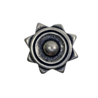 Stern Sirius - Niete - Zierniete - Metall - Altsilber – Bild 3
