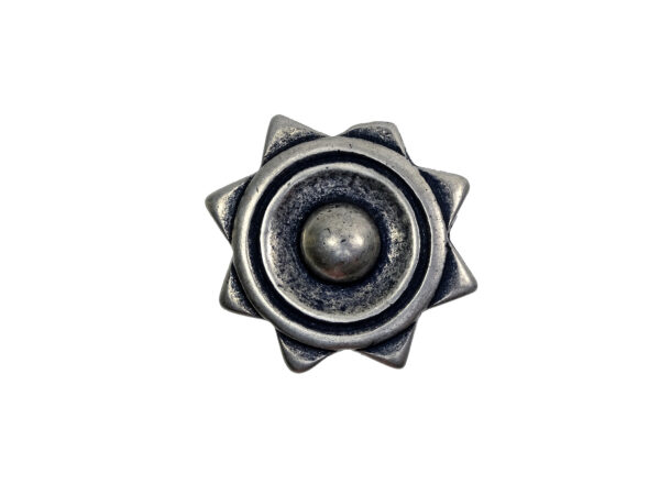 Stern Sirius - Niete - Zierniete - Metall - Altsilber – Bild 3