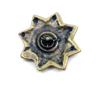 Stern Sirius - Niete - Zierniete - Metall - Altgold – Bild 2