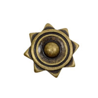 Stern Sirius - Niete - Zierniete - Metall - Altgold – Bild 3