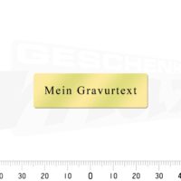 Messingschild 50x15mm - Gravur - Selbstklebend – Bild 3