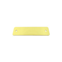 Messingschild 50x15mm - Gravur - Gelocht mit Schrauben – Bild 3