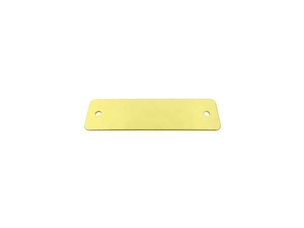 Messingschild 50x15mm - Gravur - Gelocht mit Schrauben – Bild 3
