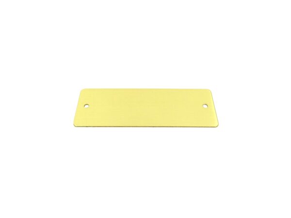 Messingschild 70x25mm - Gravur - Gelocht mit Schrauben – Bild 3