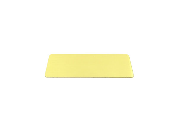 Messingschild 60x20mm - Gravur - Selbstklebend – Bild 2