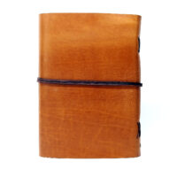 Leder Gästebuch Box OX Caramel A4 – Bild 3