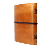 Leder Gästebuch Box OX Caramel A4 – Bild 4