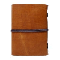 Leder Gästebuch Box OX Caramel A5 – Bild 3