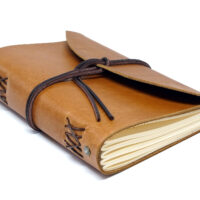 Leder Gästebuch Box OX Caramel A5 – Bild 4