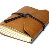 Leder Gästebuch Box OX Caramel A5 – Bild 5