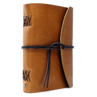 Leder Gästebuch Box OX Caramel A5 – Bild 6
