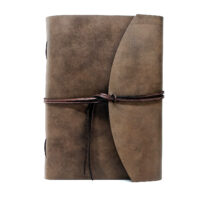 Leder Gästebuch Box OX Cocoa A4