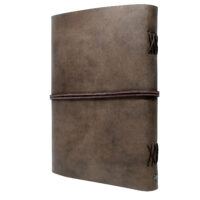 Leder Gästebuch Box OX Cocoa A4 – Bild 4