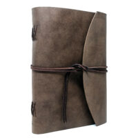 Leder Gästebuch Box OX Cocoa A4 – Bild 5