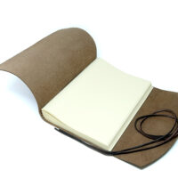 Leder Gästebuch Box OX Cocoa A4 – Bild 6