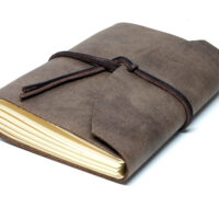 Leder Gästebuch Box OX Cocoa A5 – Bild 4