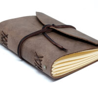 Leder Gästebuch Box OX Cocoa A5 – Bild 5