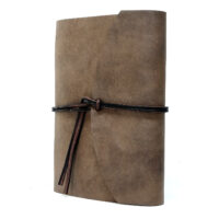 Leder Gästebuch Box OX Cocoa A5 – Bild 7