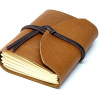 Leder Gästebuch Box OX Caramel A6 – Bild 7