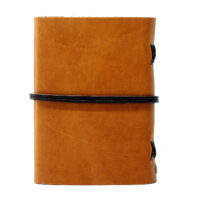 Leder Gästebuch Box OX Caramel A6 – Bild 3