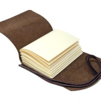 Leder Gästebuch Box OX Cocoa A6 – Bild 5