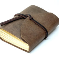 Leder Gästebuch Box OX Cocoa A6 – Bild 6