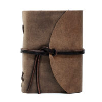 Leder Gästebuch Box OX Cocoa A6
